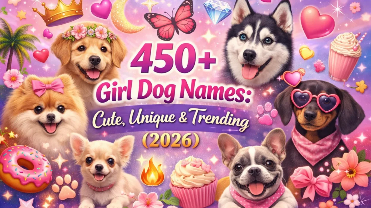 450+ Girl Dog Names Cute, Unique & Trending (2026)