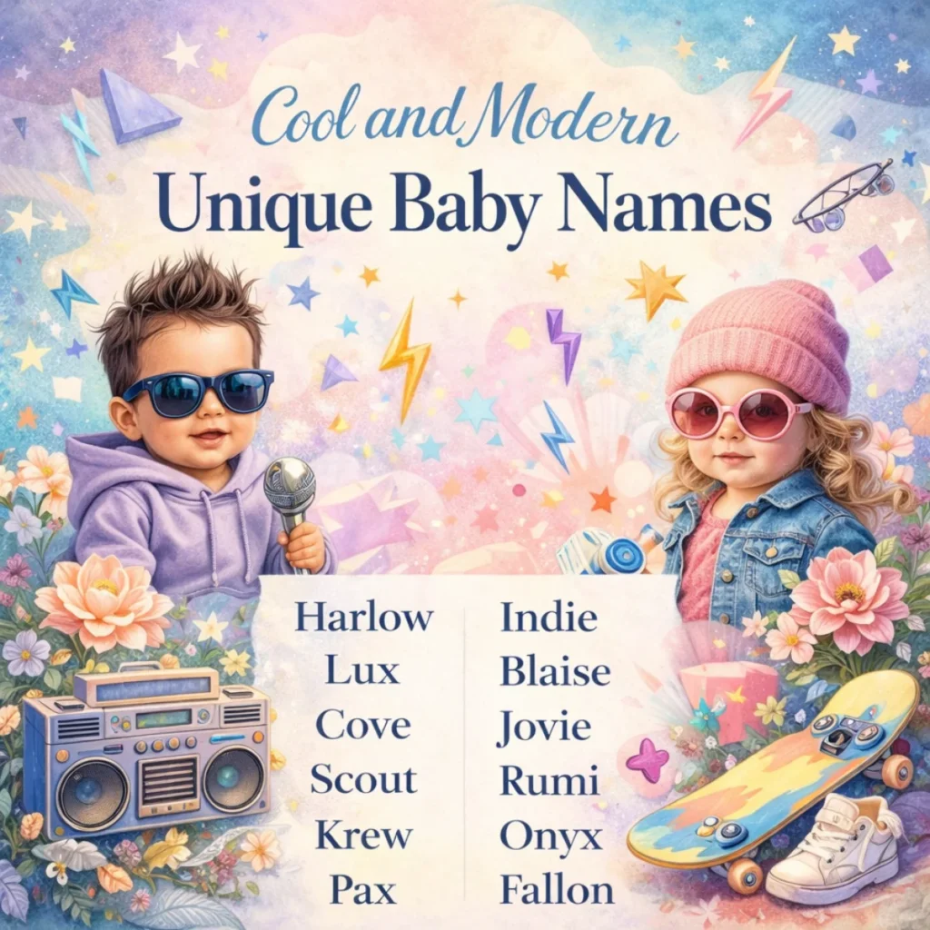 Cool and Modern Unique Baby Names