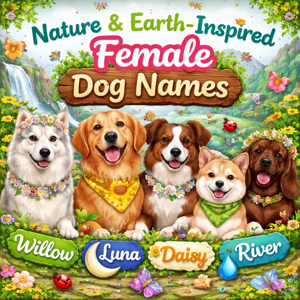 Nature & Earth-Inspired Female Dog Names