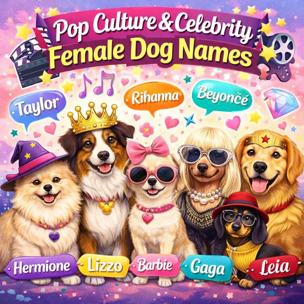 Pop Culture & Celebrity Female Dog Names