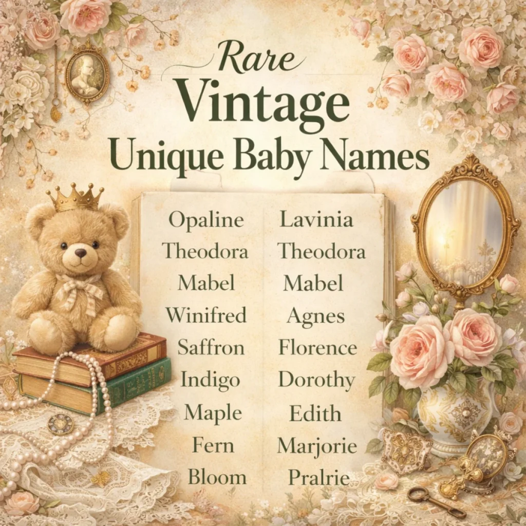 Rare Vintage Unique Baby Names