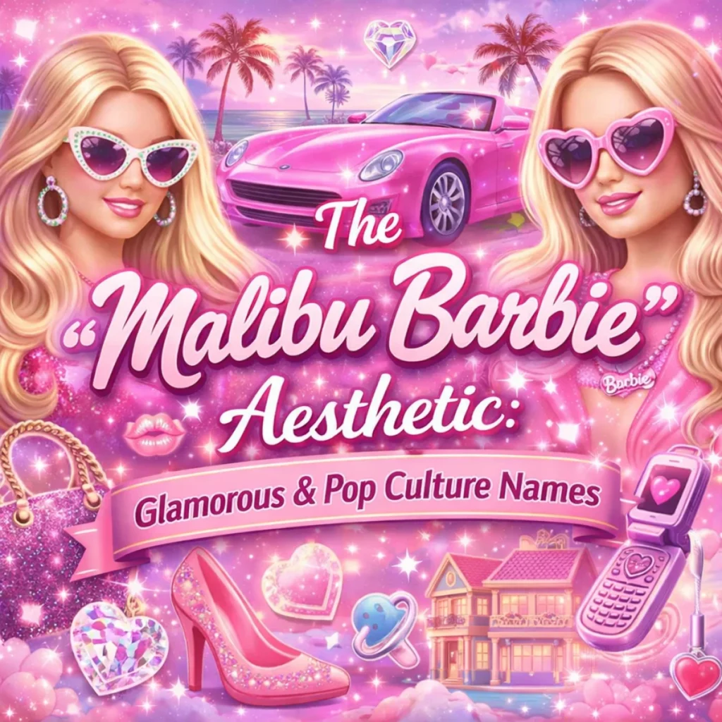 The “Malibu Barbie” Aesthetic Glamorous & Pop Culture Names