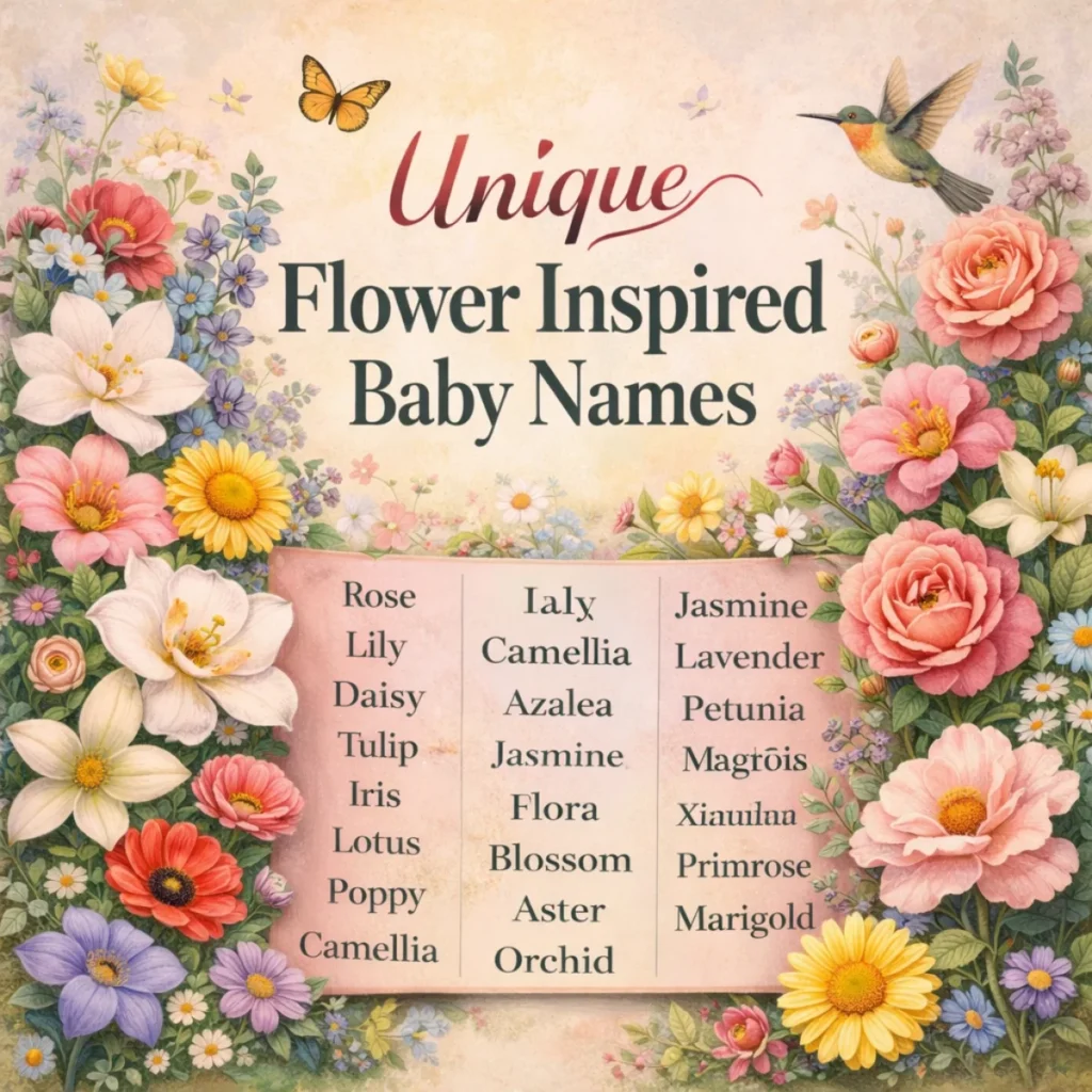 Unique Flower Inspired Baby Names