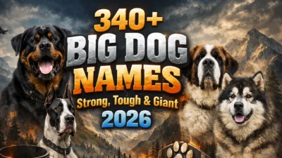 340+ Big Dog Names Strong, Tough & Giant 2026