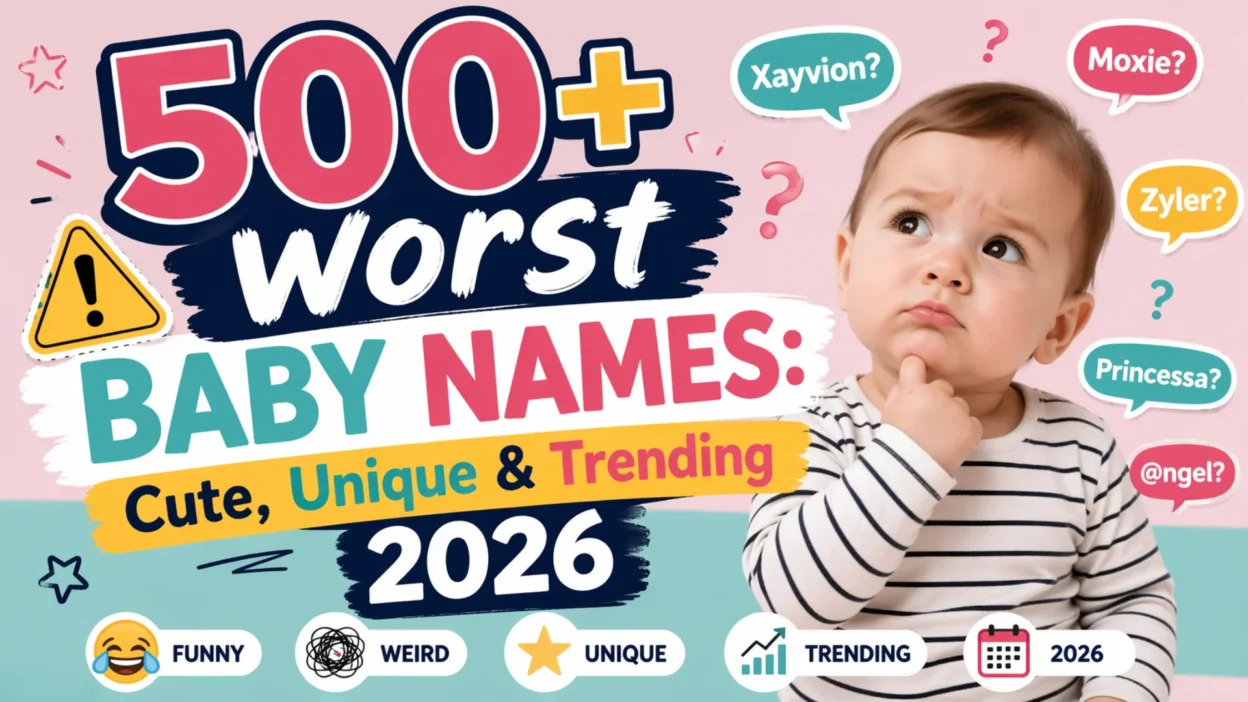 500+Worst Baby Names Cute, Unique & Trending 2026