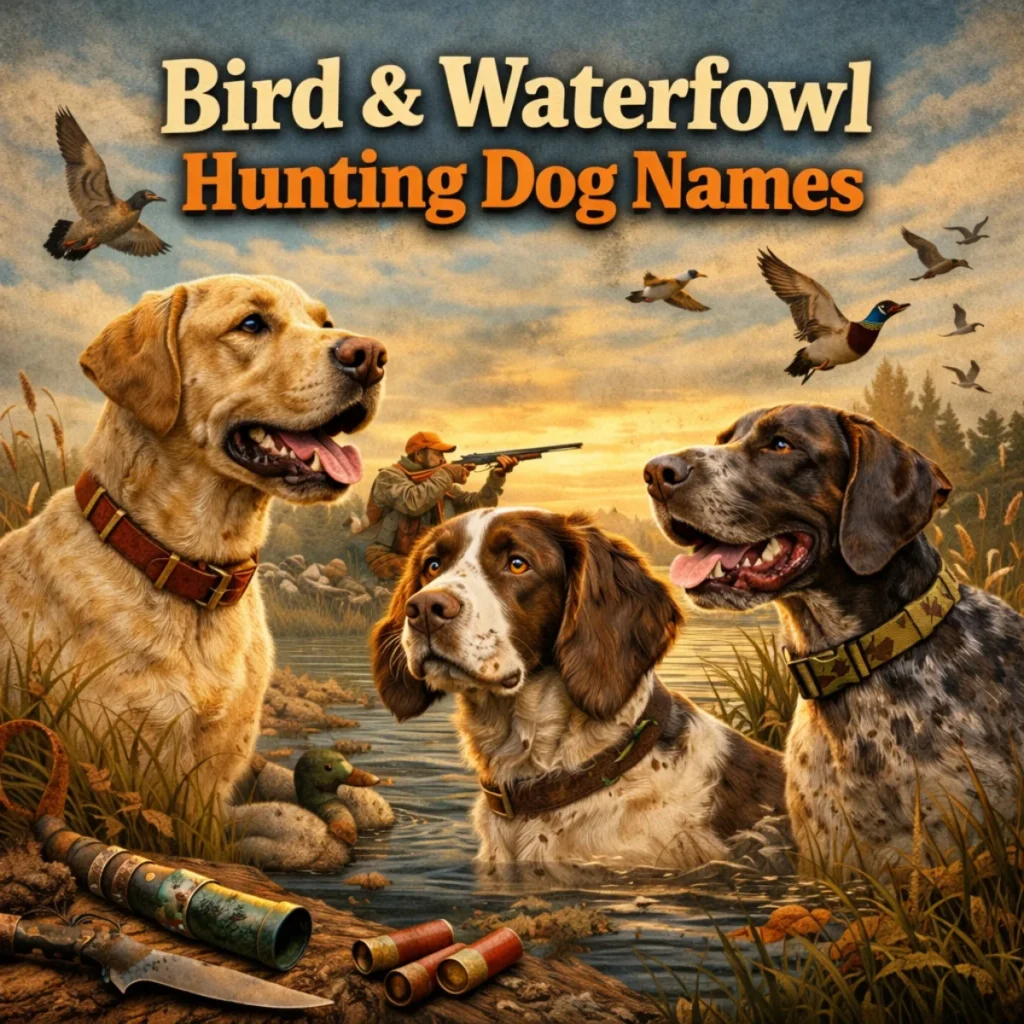 Bird & Waterfowl Hunting Dog Names
