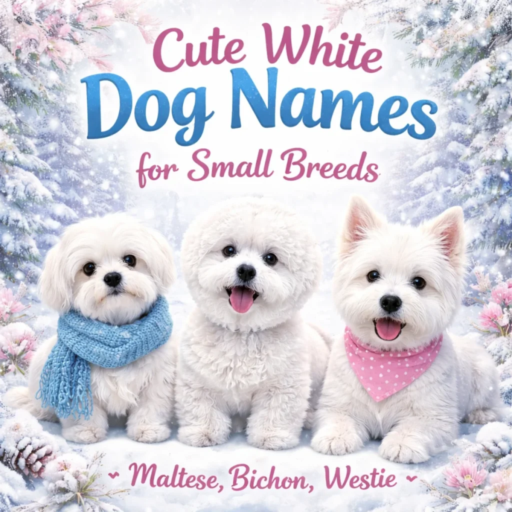 Cute White Dog Names for Small Breeds (Maltese, Bichon, Westie)
