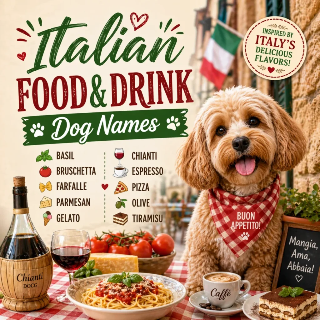 Italian Food & Drink Dog Names
