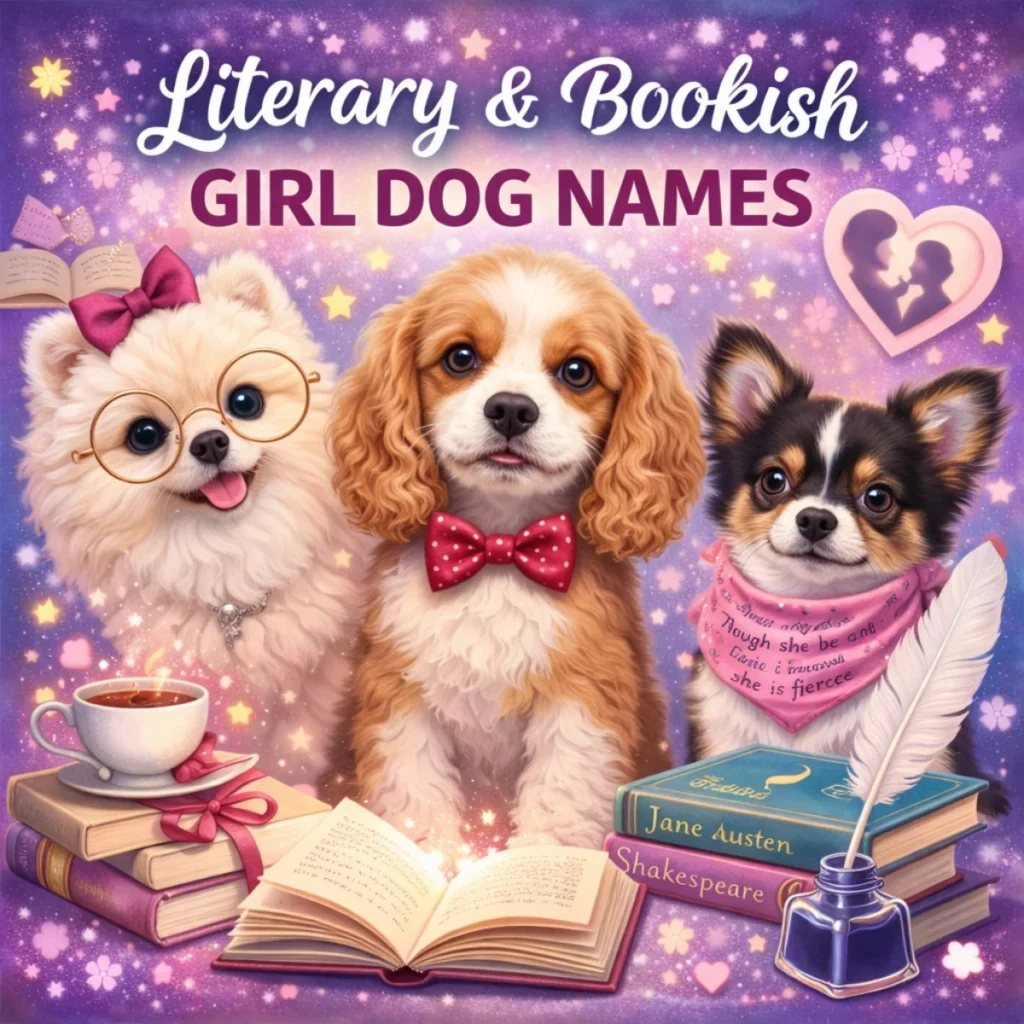 Literary & Bookish Girl Dog Names