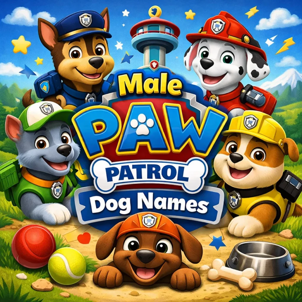 Male Paw Patrol Dog Names