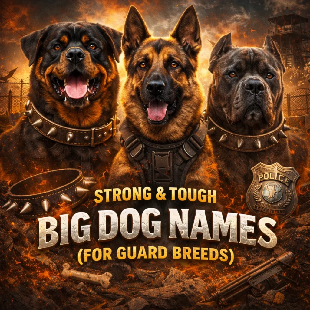 Strong & Tough Big Dog Names (For Guard Breeds)
