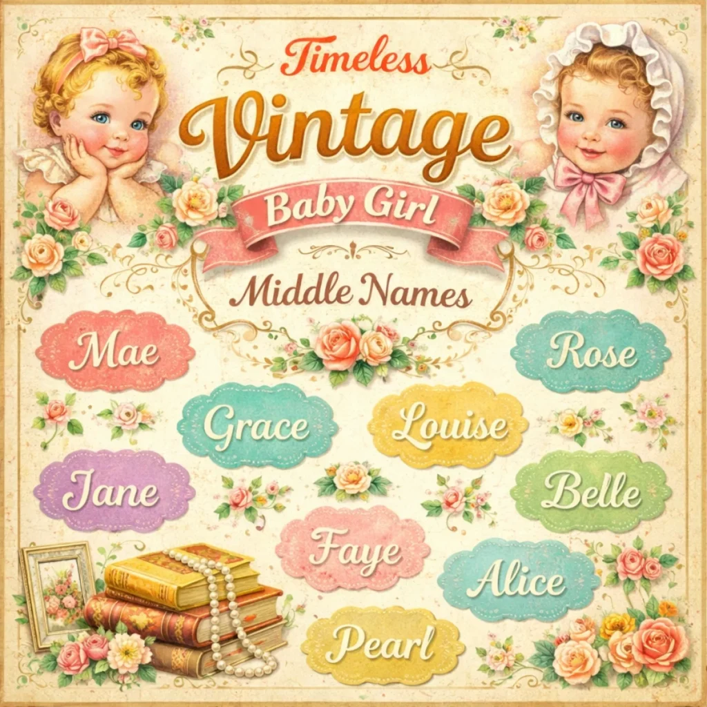 Timeless Vintage Baby Girl Middle Names