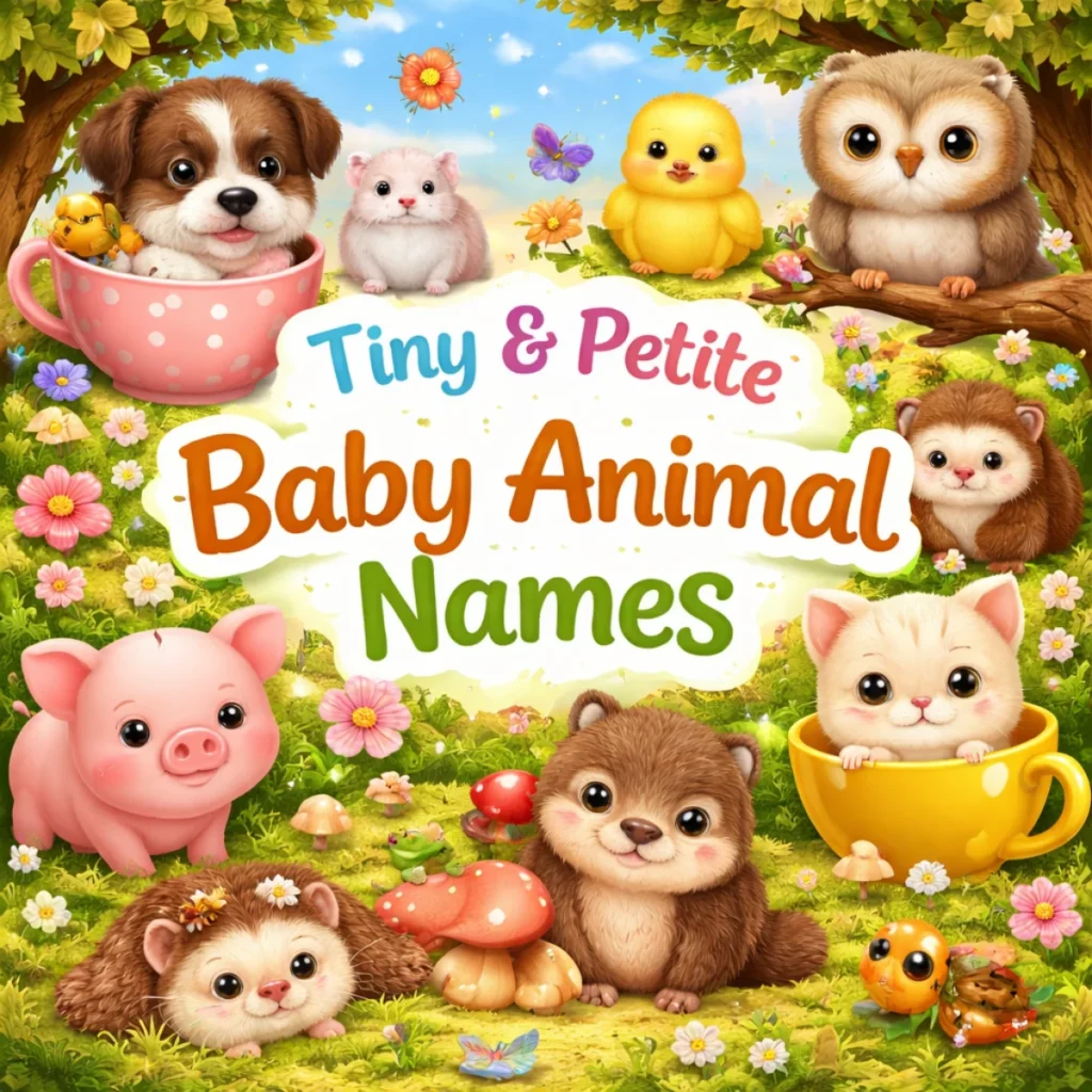 Tiny & Petite Baby Animal Names