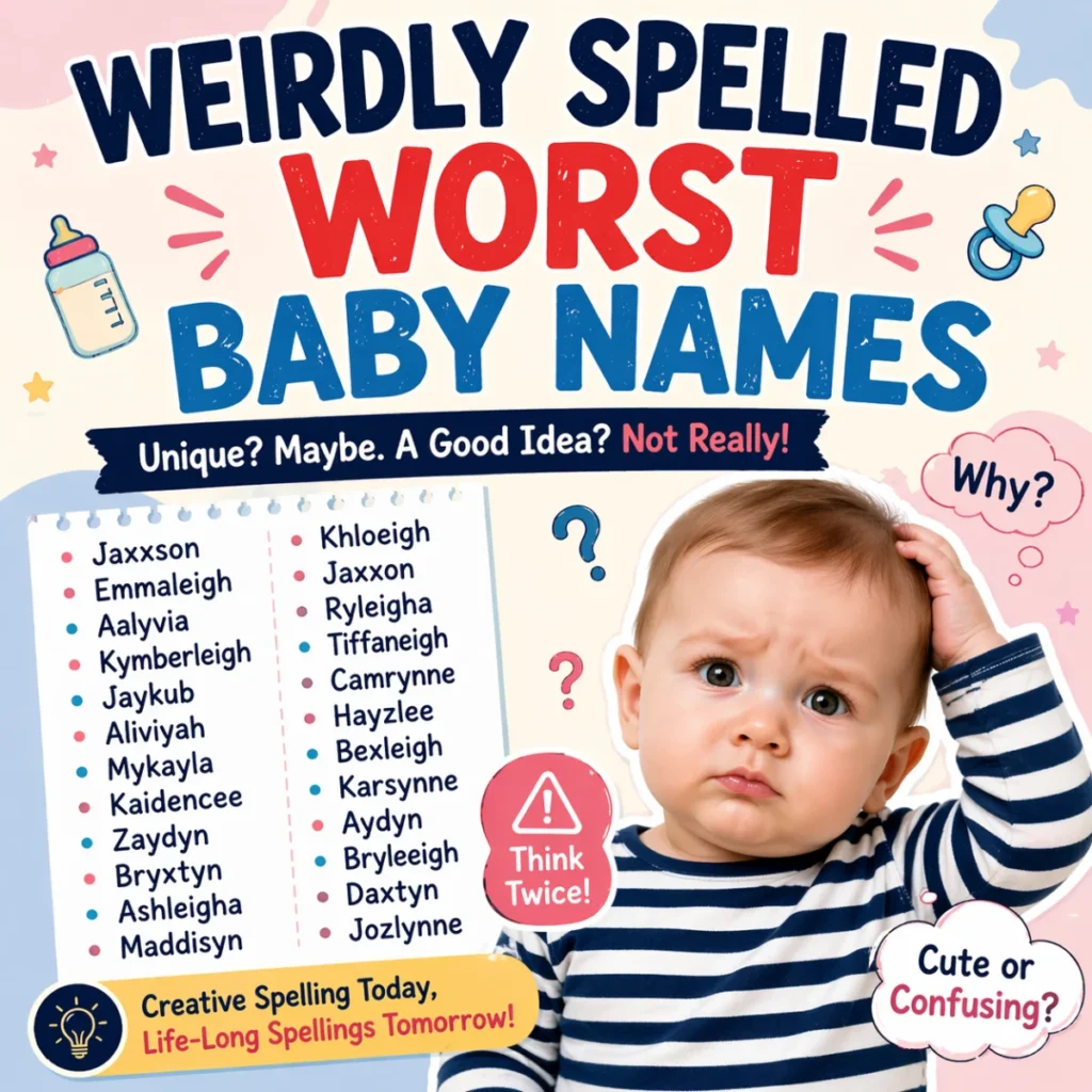Weirdly Spelled Worst Baby Names