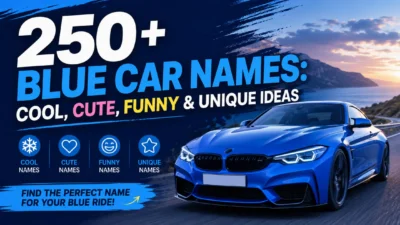 blue car names featuring cool, cute, funny, and unique ideas for your blue vehicle