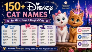 150+ Disney cat names for girls, boys, and magical cats with cute, cool, and enchanting ideas