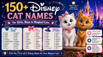 150+ Disney cat names for girls, boys, and magical cats with cute, cool, and enchanting ideas