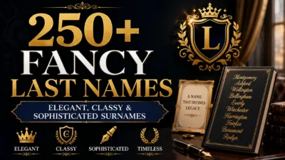 250+ fancy last names with elegant, classy, and sophisticated surname ideas