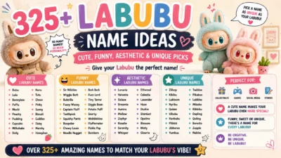 325+ Labubu name ideas with cute, funny, aesthetic, and unique names for every Labubu personality
