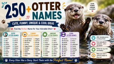 250+ otter names with cute, funny, unique, and cool ideas for naming an adorable otter