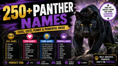 250+ panther names with cool, cute, funny, and powerful ideas for pets, characters, and gaming