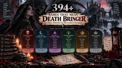 394+ names that mean death bringer for dark, powerful, mysterious, mythological, and fantasy characters