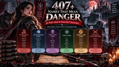 407+ names that mean danger for bold, dark, powerful, edgy, mythological, and fantasy characters