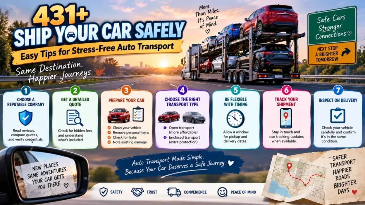 431+ tips for safely shipping your car with stress-free auto transport advice