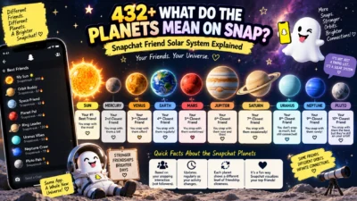 432+ Snapchat planet meanings explained with a visual friend solar system from Sun to Pluto