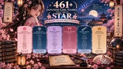 461+ Japanese girl names that mean star for beautiful, celestial, magical, and unique characters